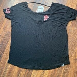 PINK Victoria's Secret Black Short Sleeve Tee